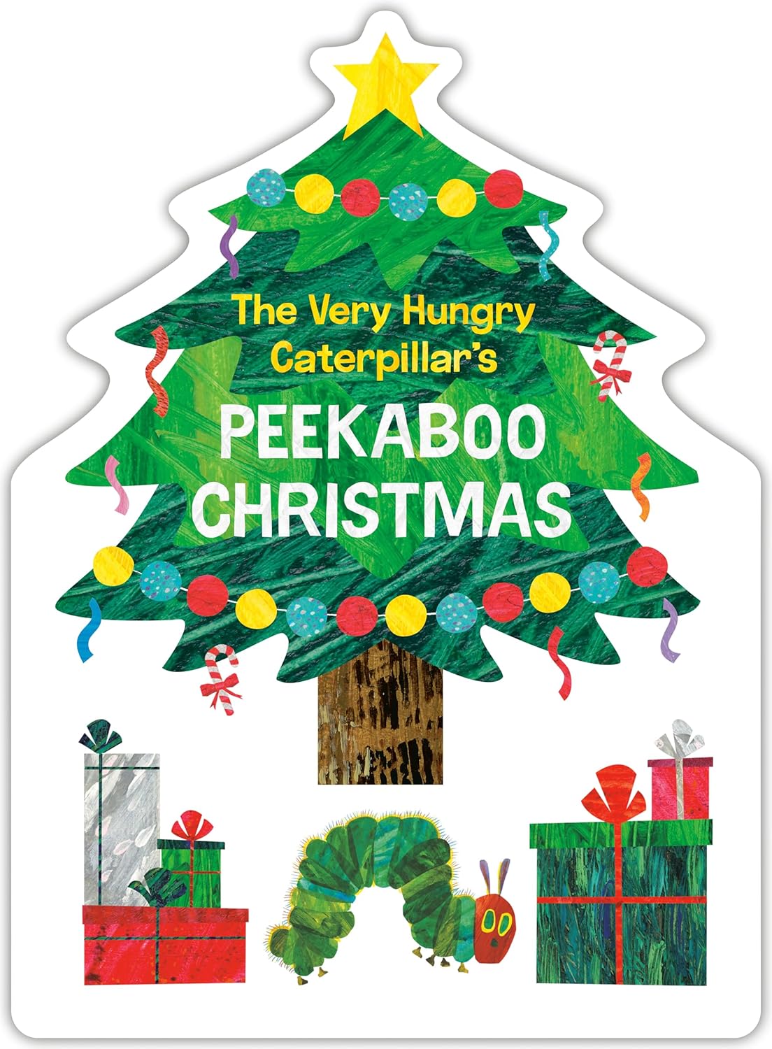 The Very Hungry Caterpillar's Peekaboo Christmas (World of Eric Carle) - by Eric Carle (Board Book)