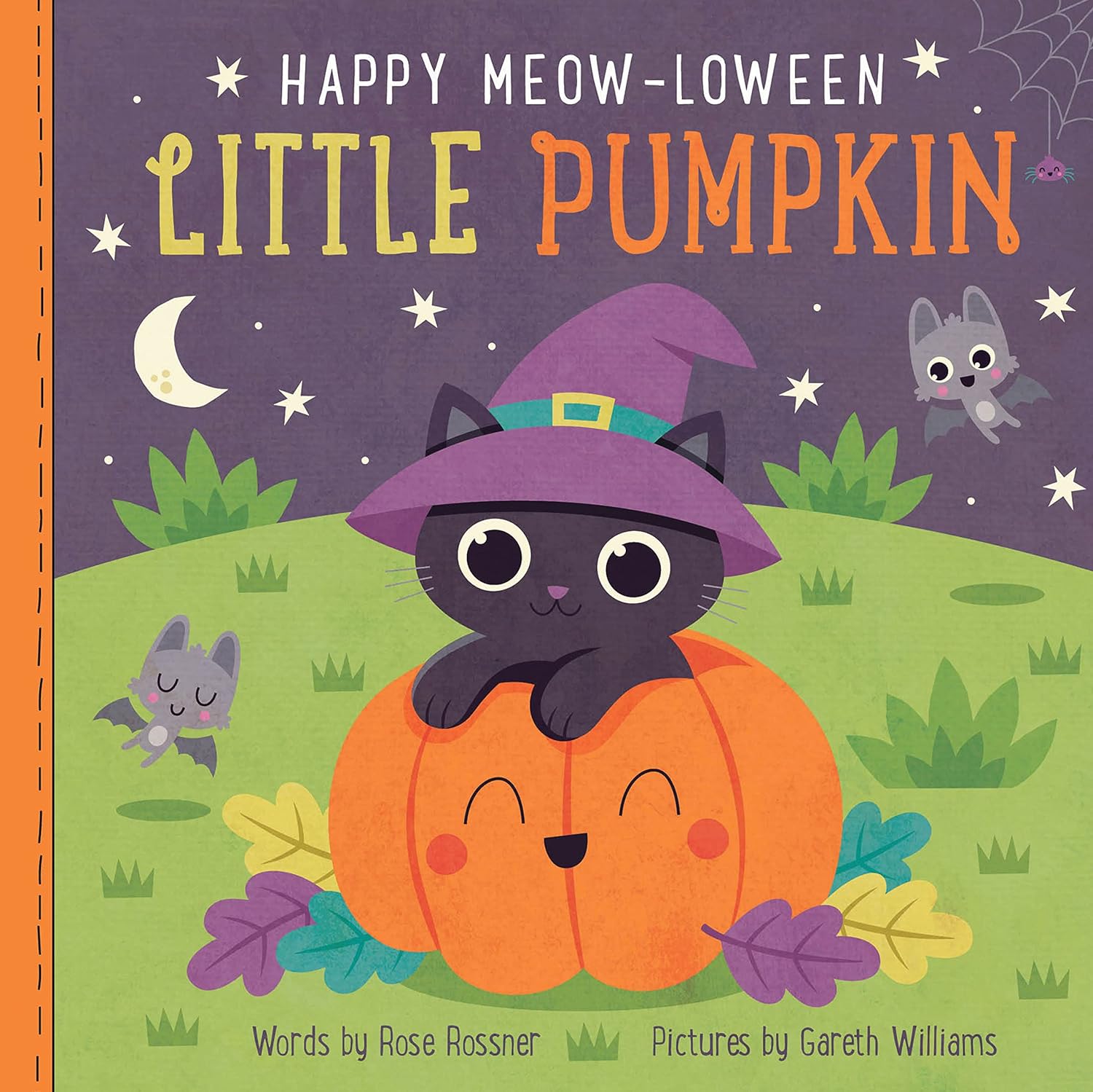 Happy Meow-Loween Little Pumpkin - by Rose Rossner (board book)