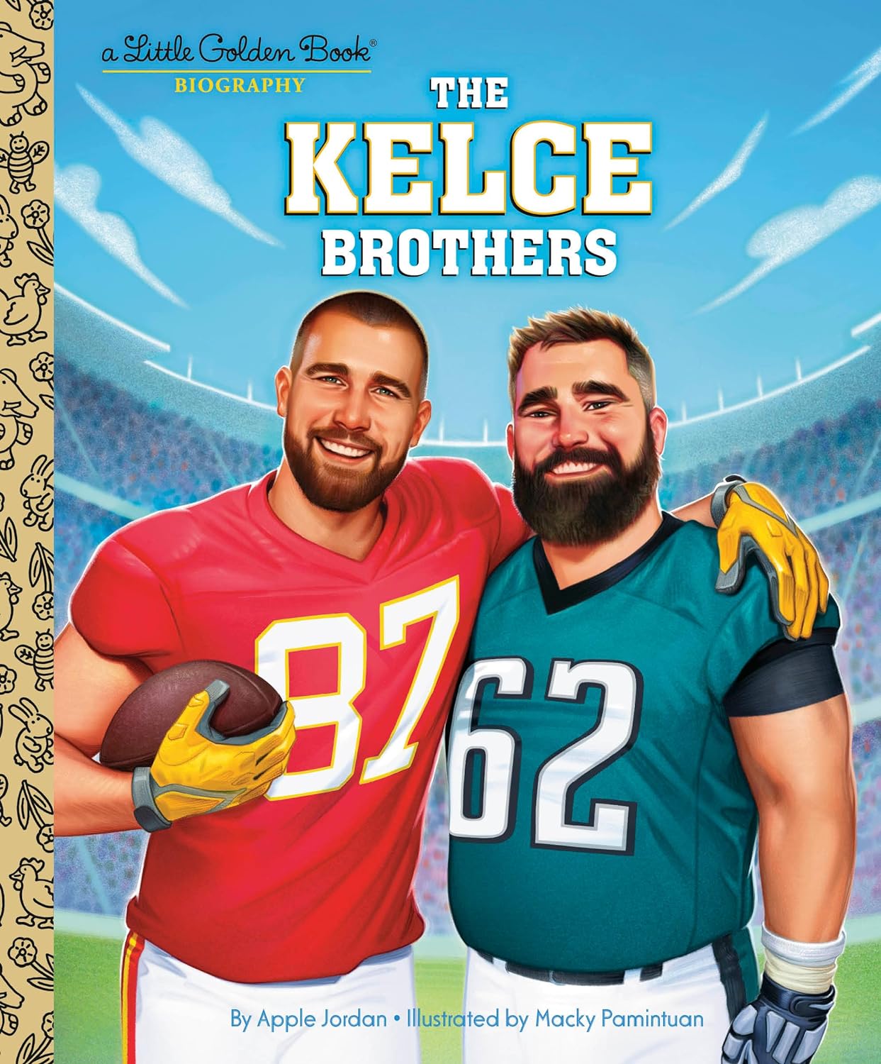 The Kelce Brothers: A Little Golden Book Biography (Little Golden Book) - by Apple Jordan (Hardcover)