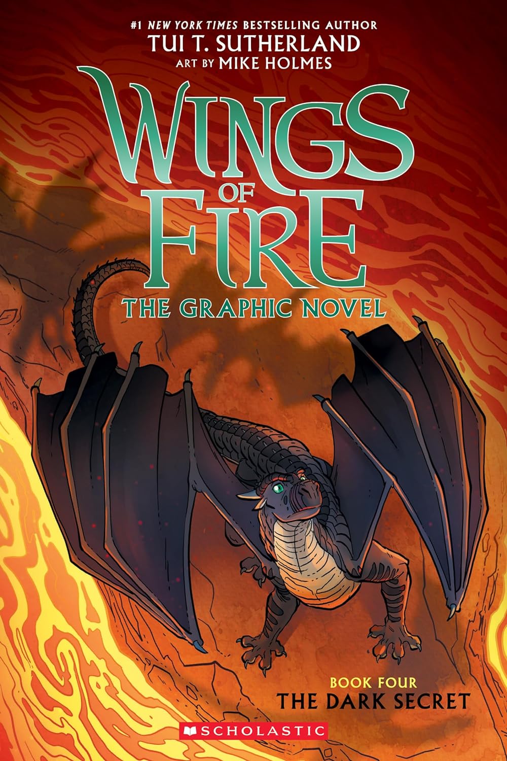 Wings of Fire: The Dark Secret: A Graphic Novel (Wings of Fire Graphic Novel #4): Volume 4 - by Tui T. Sutherland