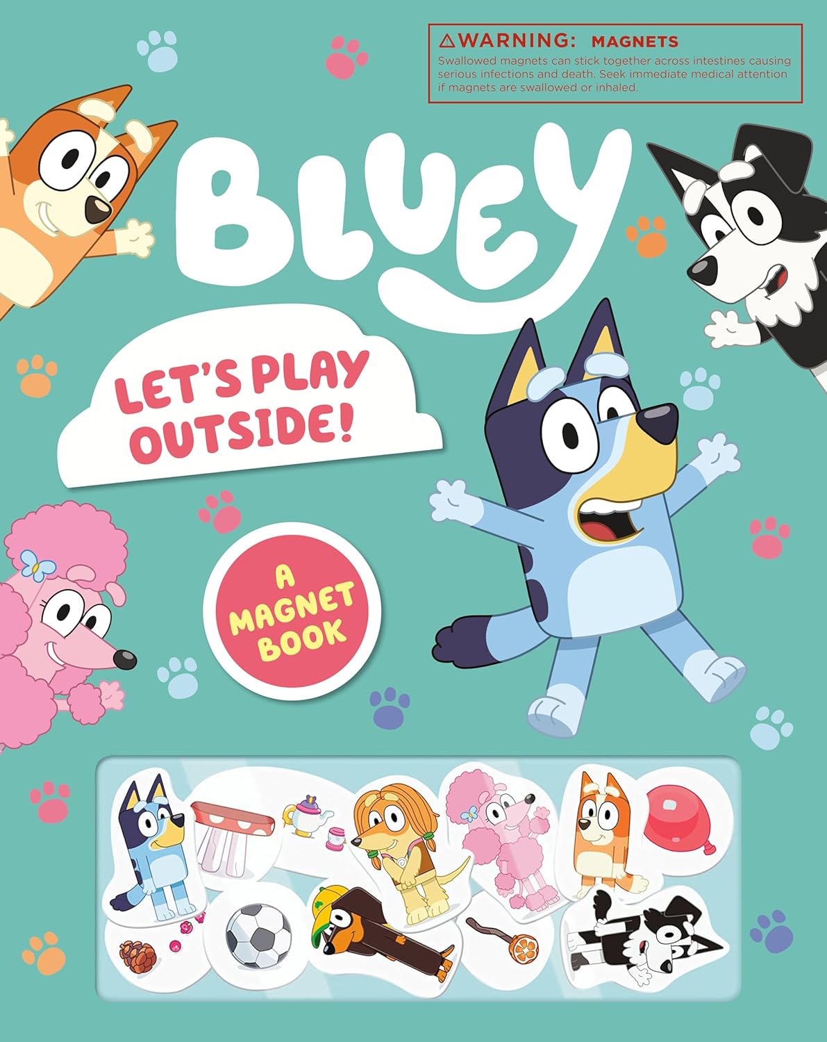 Bluey: Let's Play Outside!: A Magnet Book (Board Book)