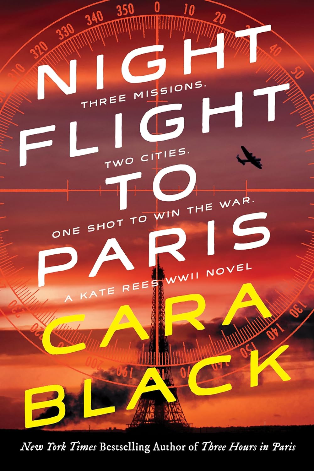 Night Flight to Paris - by Cara Black (Hardcover)