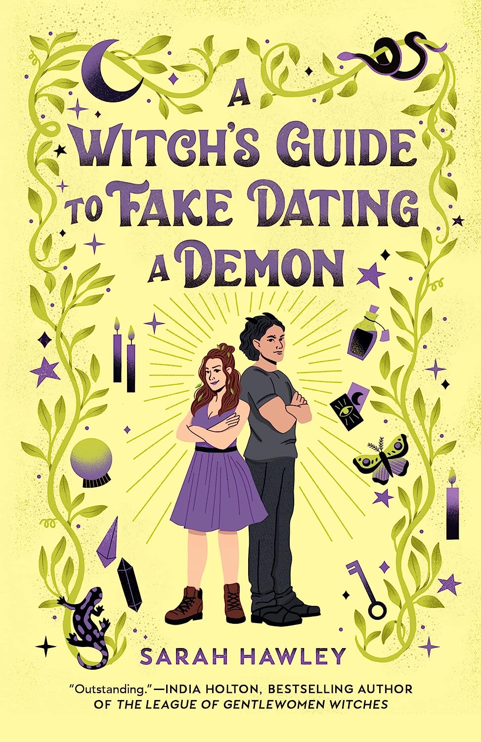 A Witch's Guide to Fake Dating a Demon - by Sarah Hawley