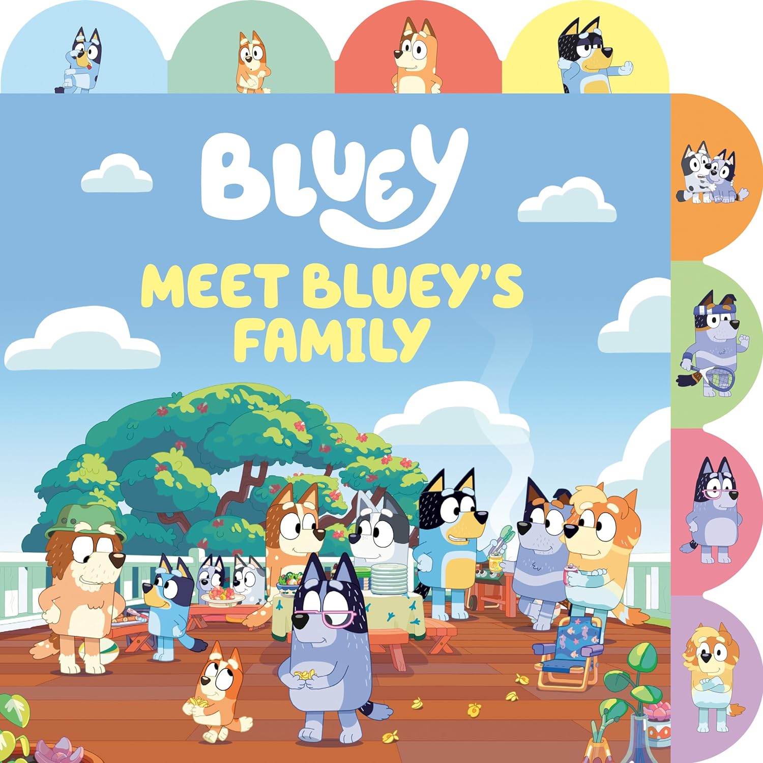 Meet Bluey's Family: A Tabbed Board Book (Bluey)