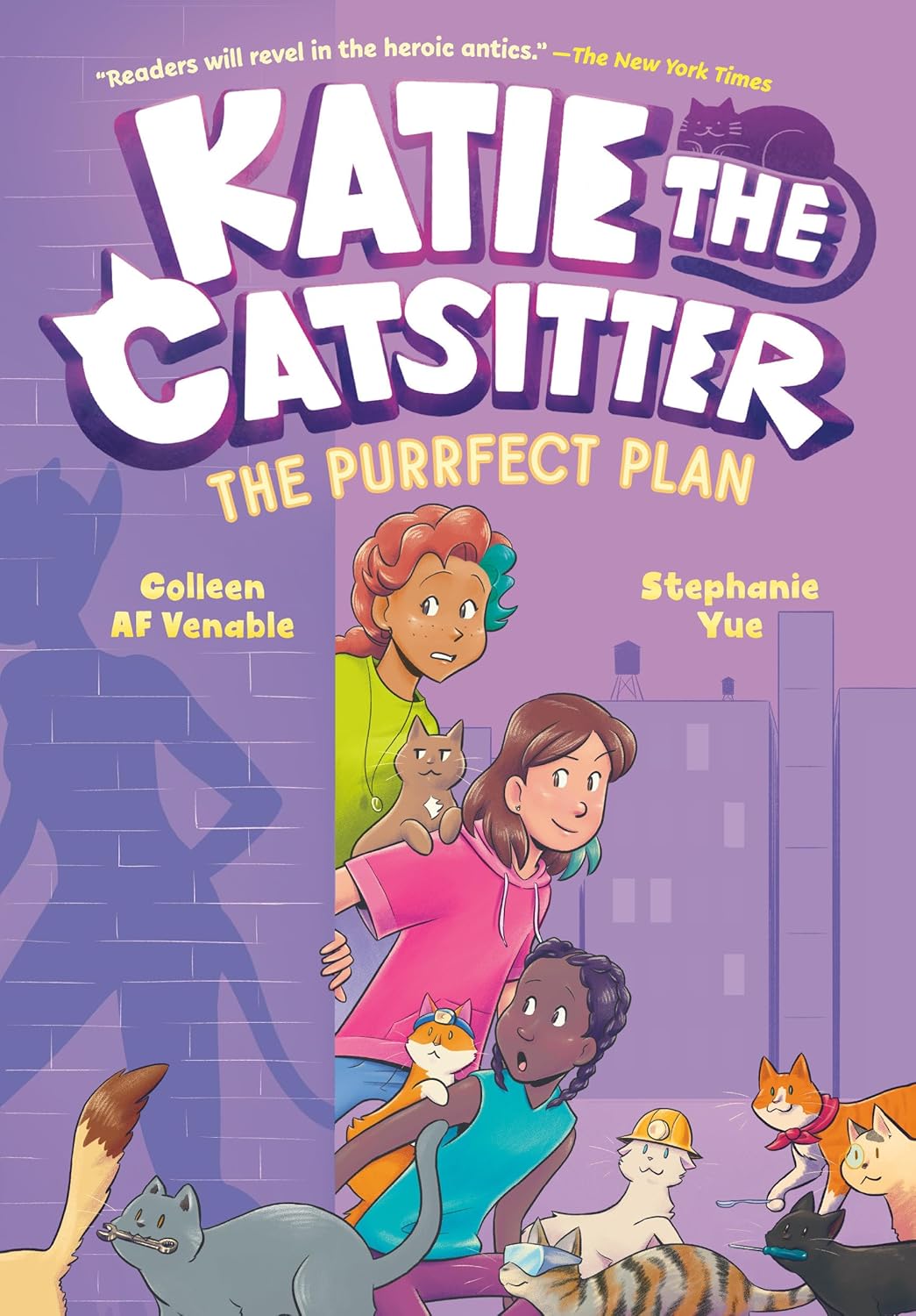 Katie the Catsitter 4: The Purrfect Plan: (A Graphic Novel) (Katie the Catsitter) - by Colleen AF Venable