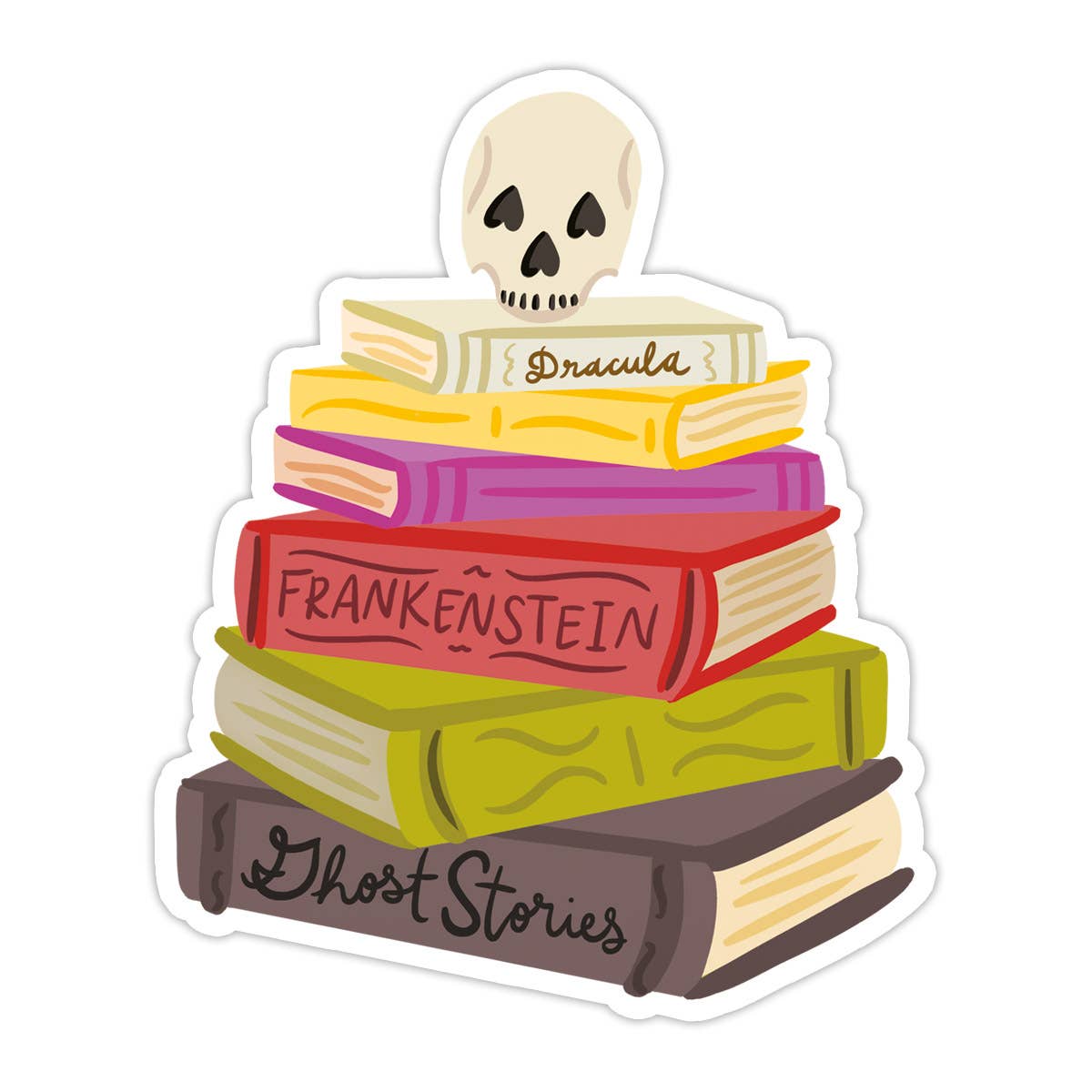 Spooky Books Vinyl Sticker