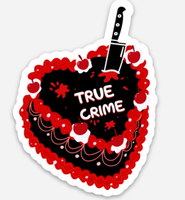 True Crime Cake Sticker