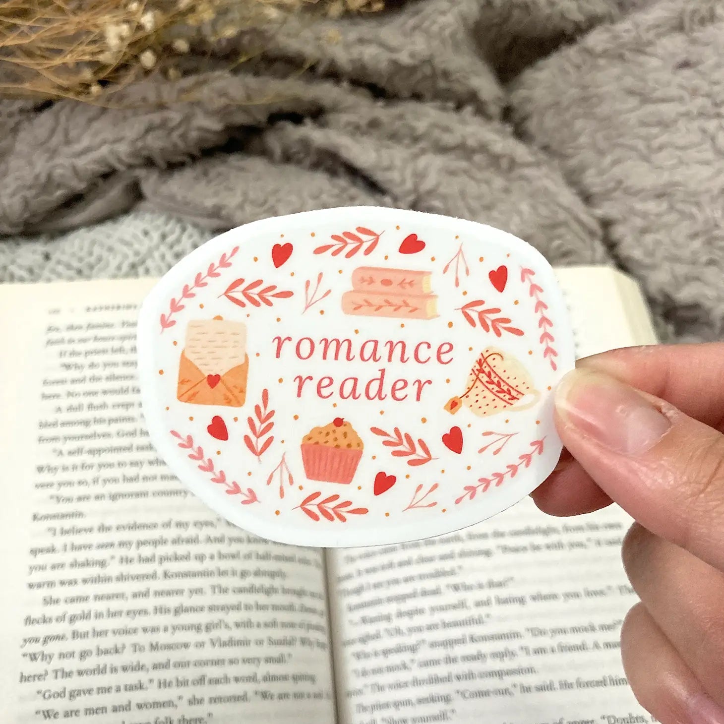 Romance Reader Sticker