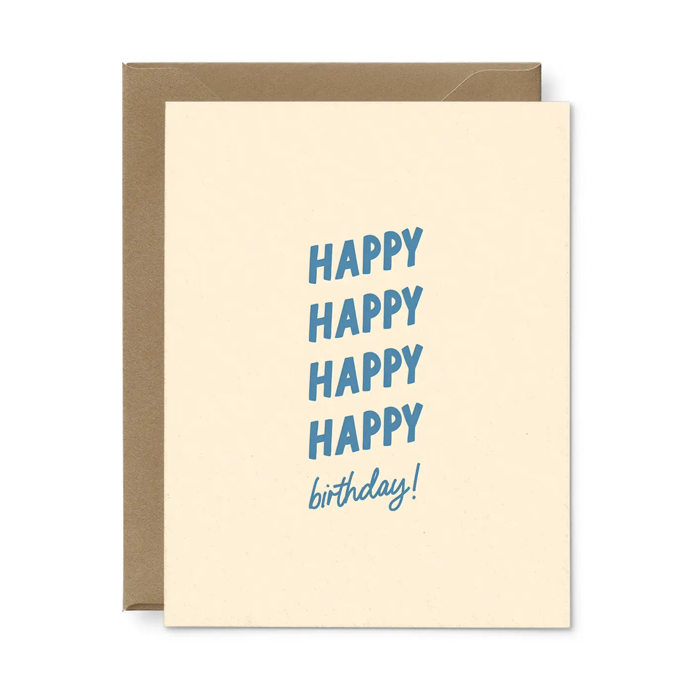 Happy x4 Birthday Greeting Card