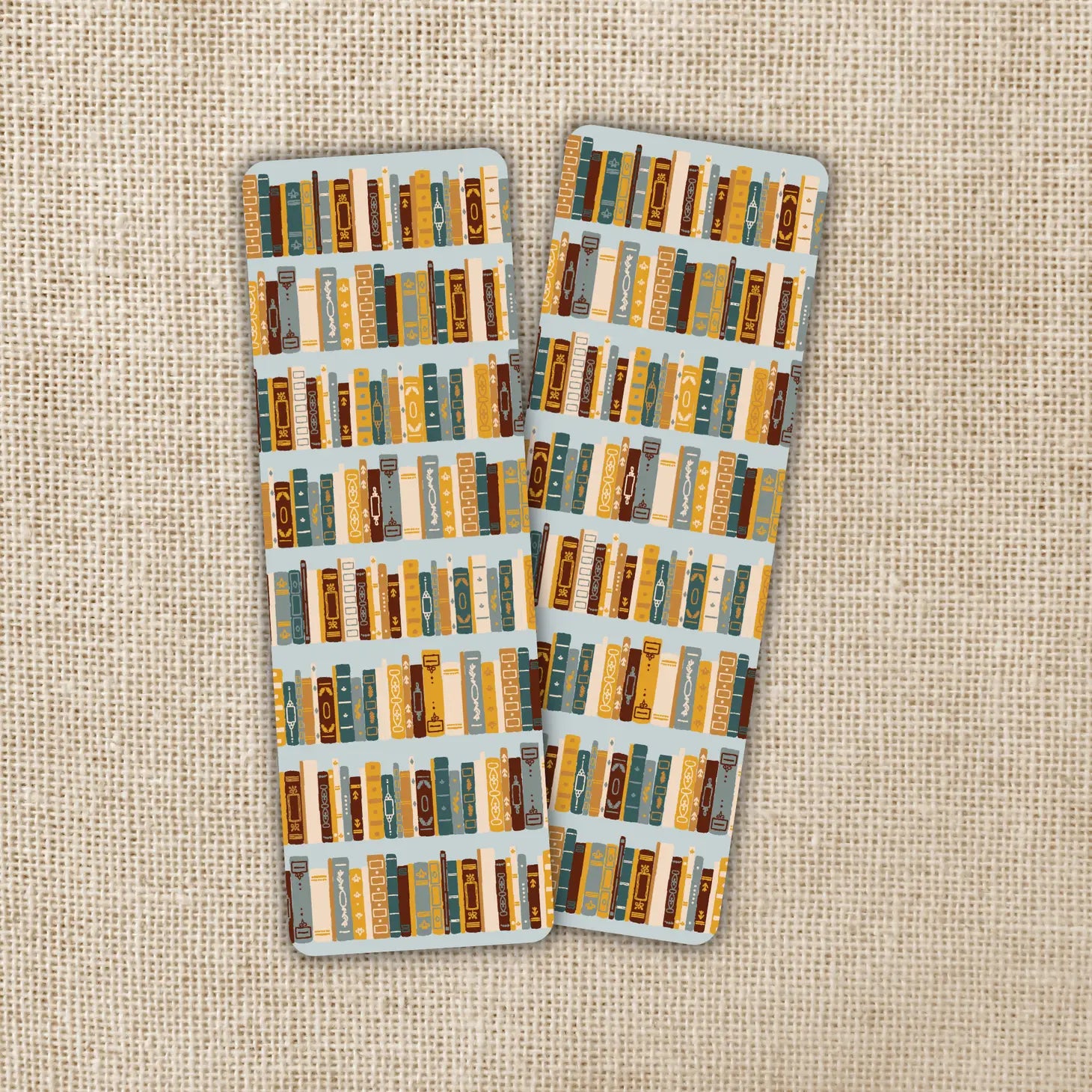 Vintage Bookshelf Bookmark