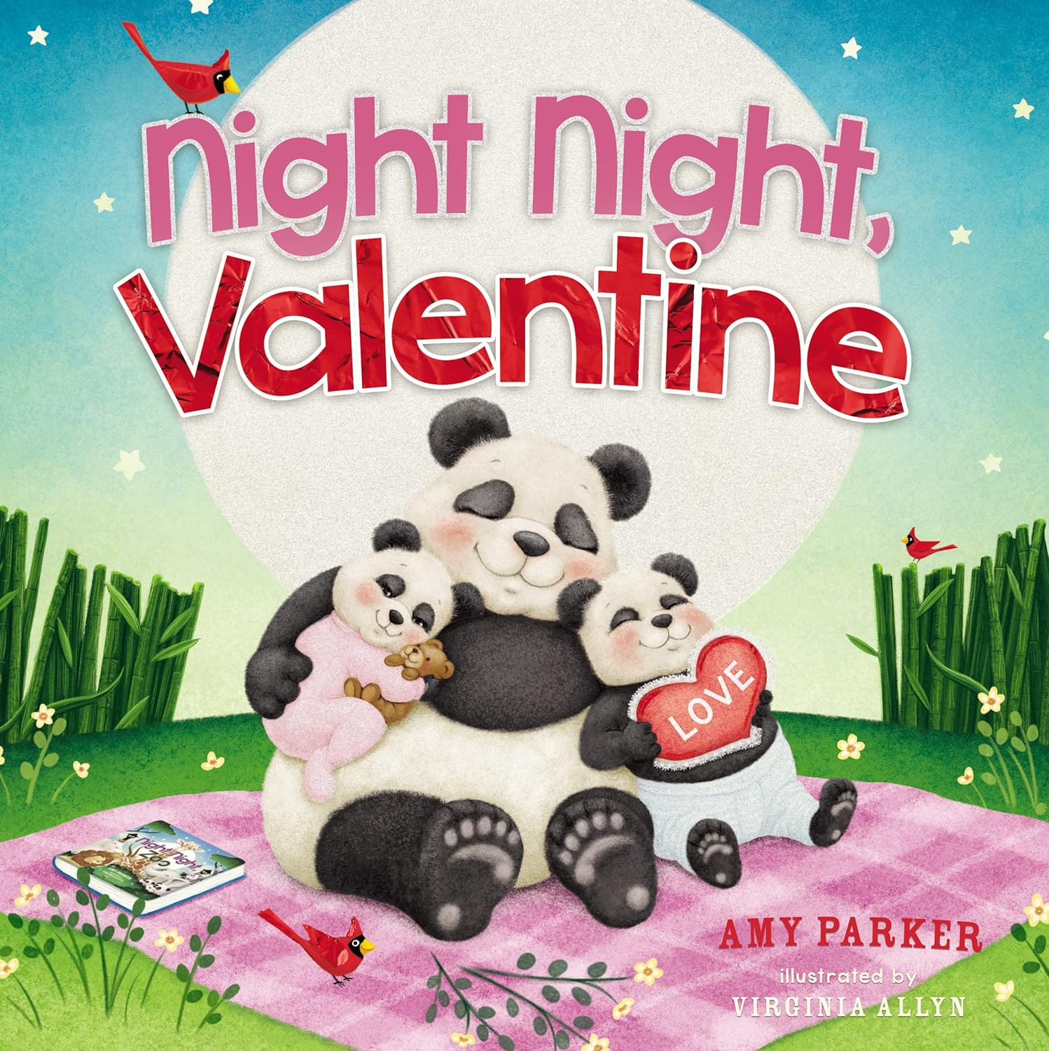 Night Night, Valentine: A Valentine's Day Bedtime Book for Kids (Night Night) - by Amy Parker (board book)