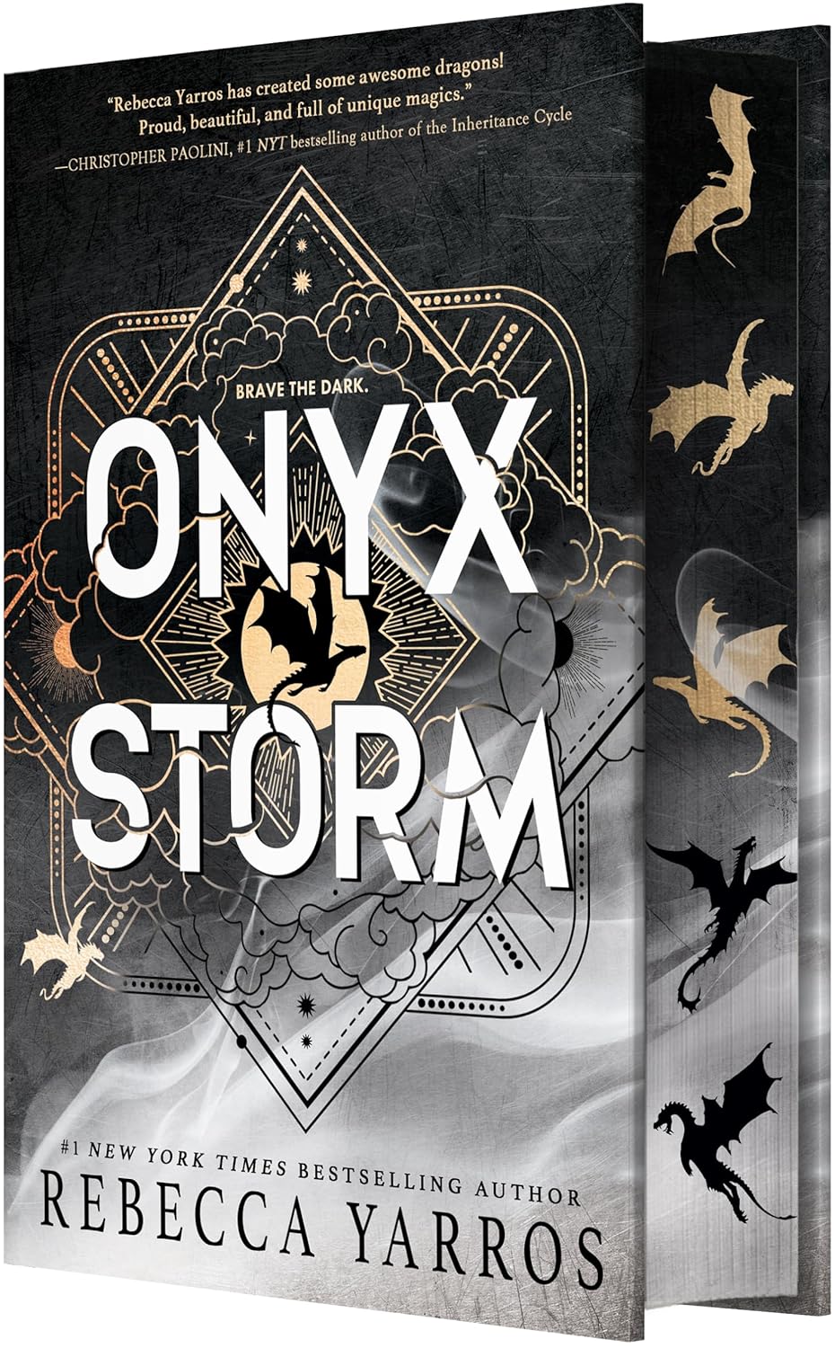 Onyx Storm (Deluxe Limited Edition) (Empyrean #3) - by Rebecca Yarros (Hardcover)