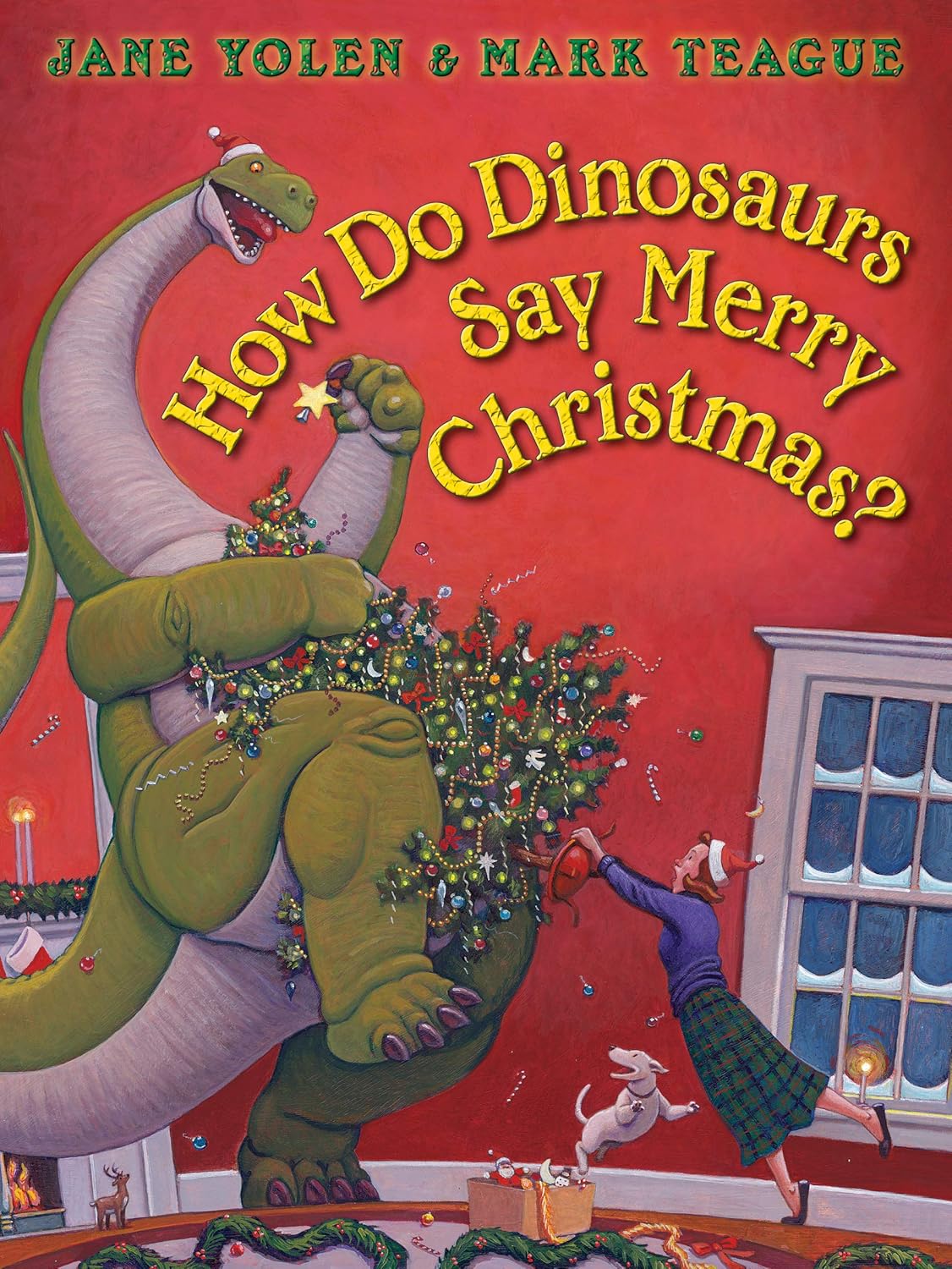 How Do Dinosaurs Say Merry Christmas? - by Jane Yolen (Board Book)