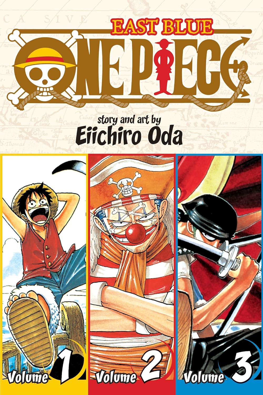 One Piece (Omnibus Edition), Vol. 1: Includes Vols. 1, 2 & 3 - by Eiichiro Oda