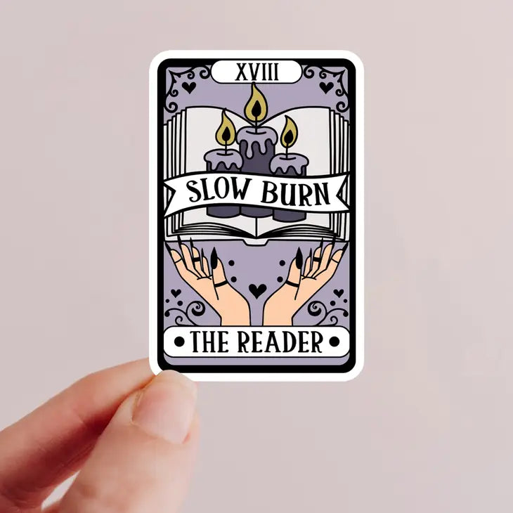 Tarot Card Slow Burn Sticker