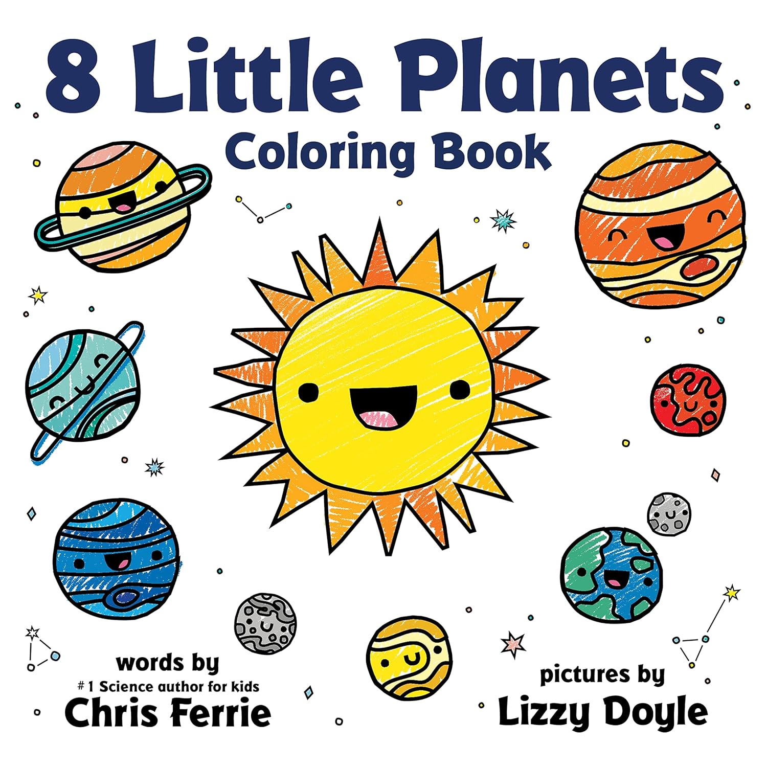 8 Little Planets Coloring Book - by Chris Ferrie