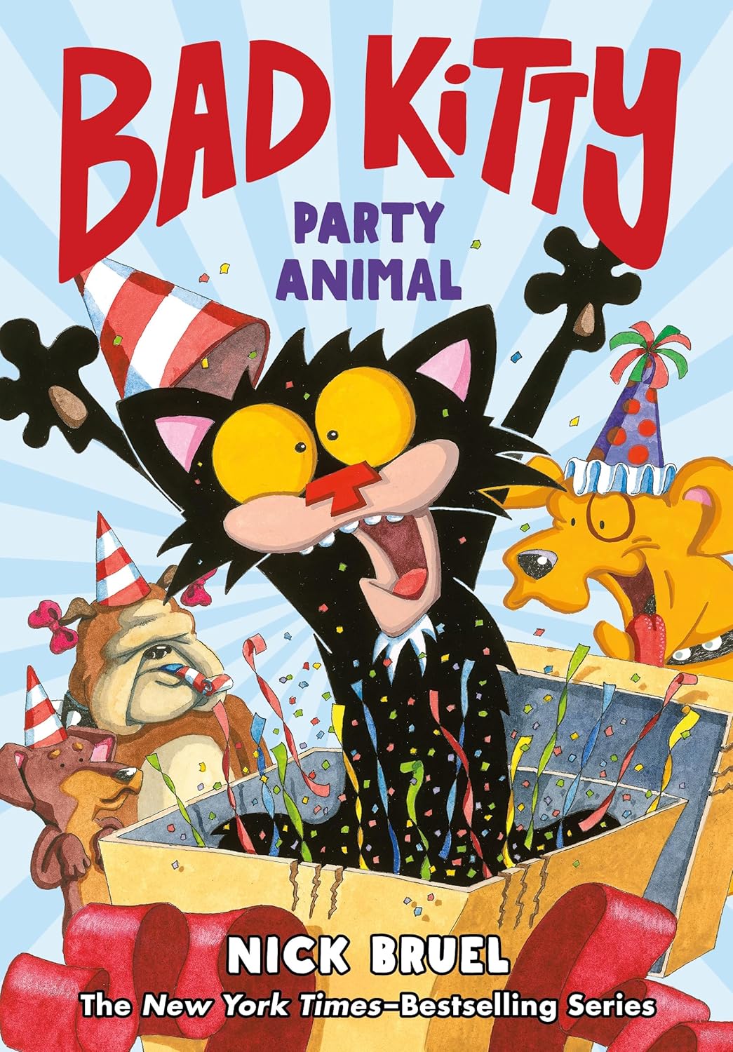 Bad Kitty: Party Animal (Graphic Novel) (Bad Kitty) - by Nick Bruel (Hardcover)