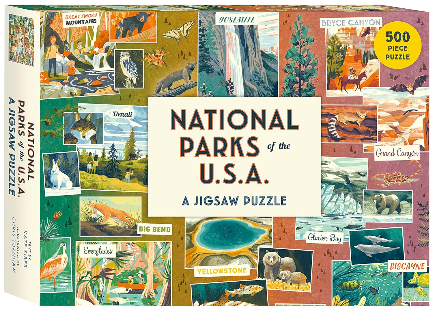 National Parks of the USA a Jigsaw Puzzle: 500 Piece Puzzle - by Kate Siber