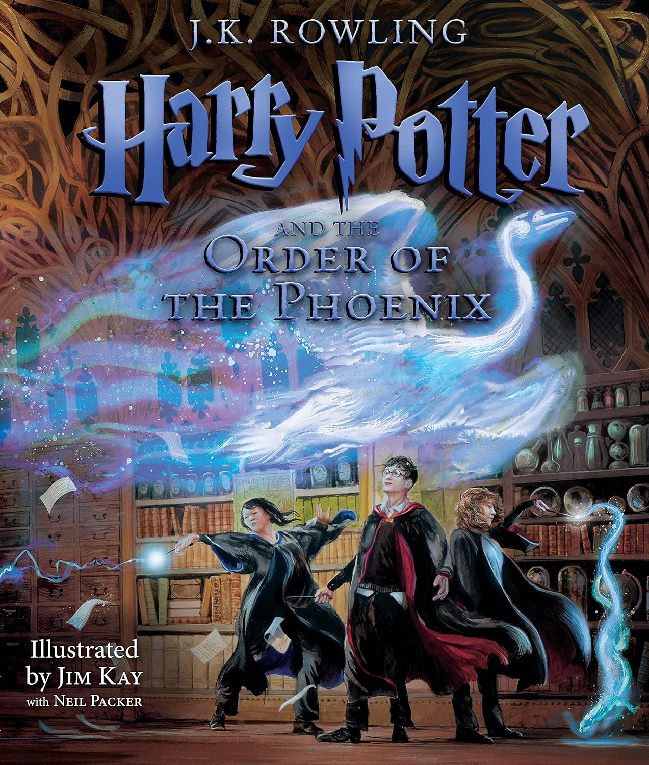 Harry Potter and the Order of the Phoenix: The Illustrated Edition (Harry Potter, Book 5) - by J. K. Rowling (Hardcover)