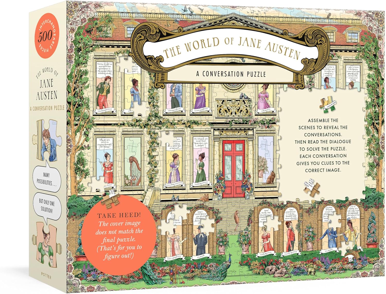 The World of Jane Austen: A Conversation Puzzle: 500-Piece Puzzle: Jigsaw Puzzle for Adults