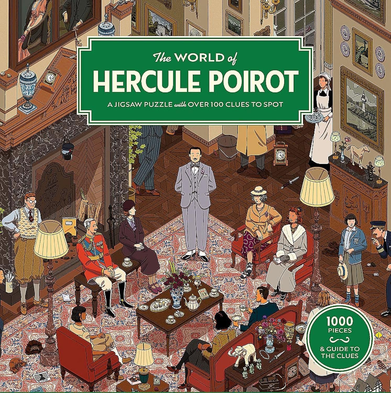 The World of Hercule Poirot 1000 Piece Puzzle: A 1000-Piece Jigsaw Puzzle