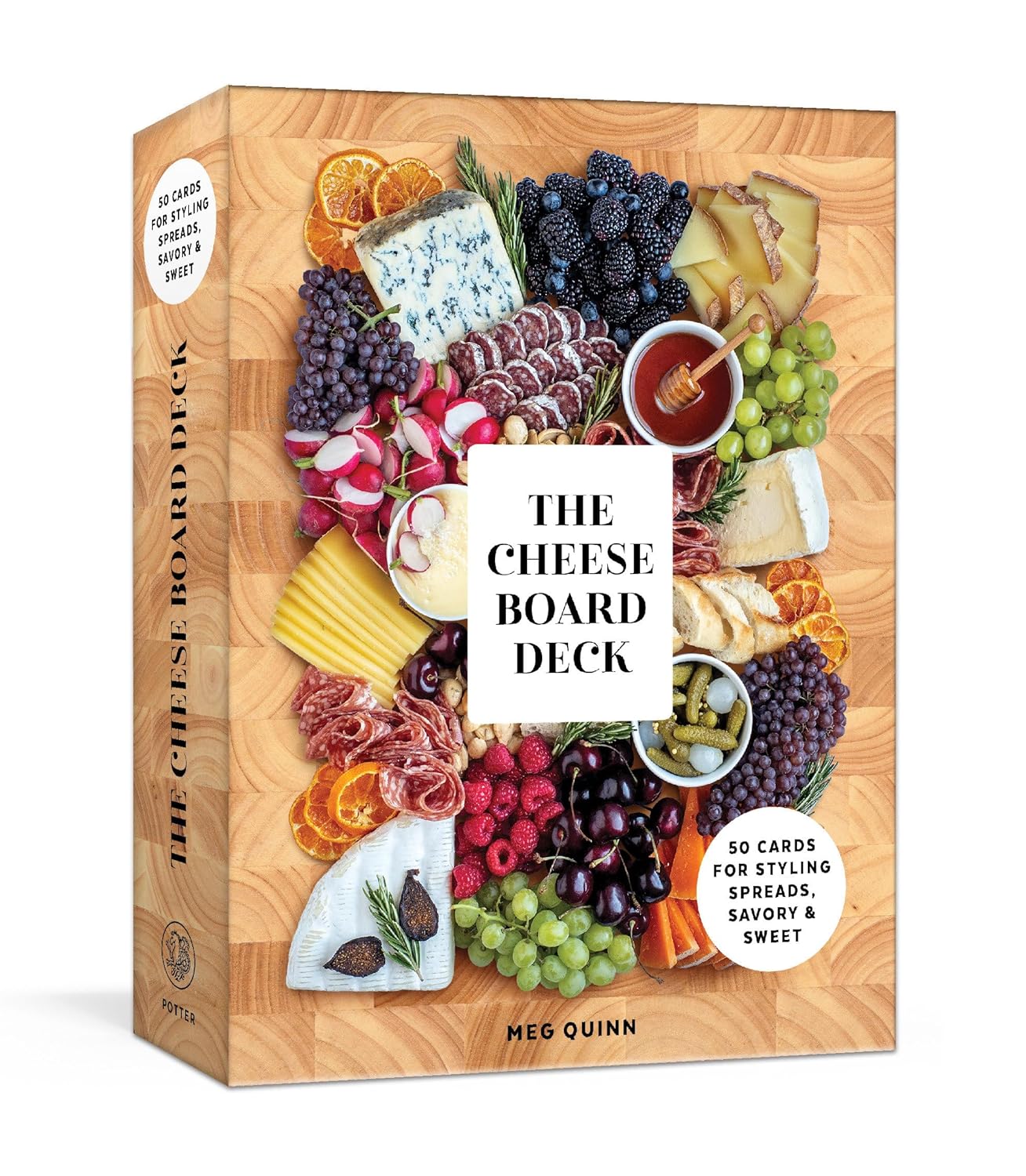 The Cheese Board Deck: 50 Cards for Styling Spreads, Savory and Sweet - by Meg Quinn