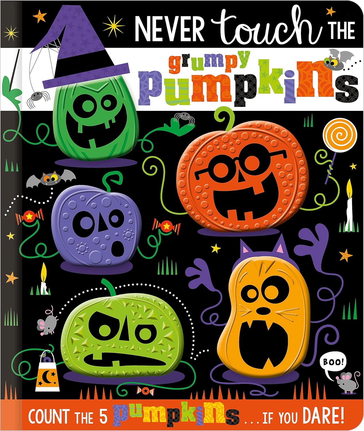 Never Touch the Grumpy Pumpkins - Illustrated by Stuart Lynch (Board Book)