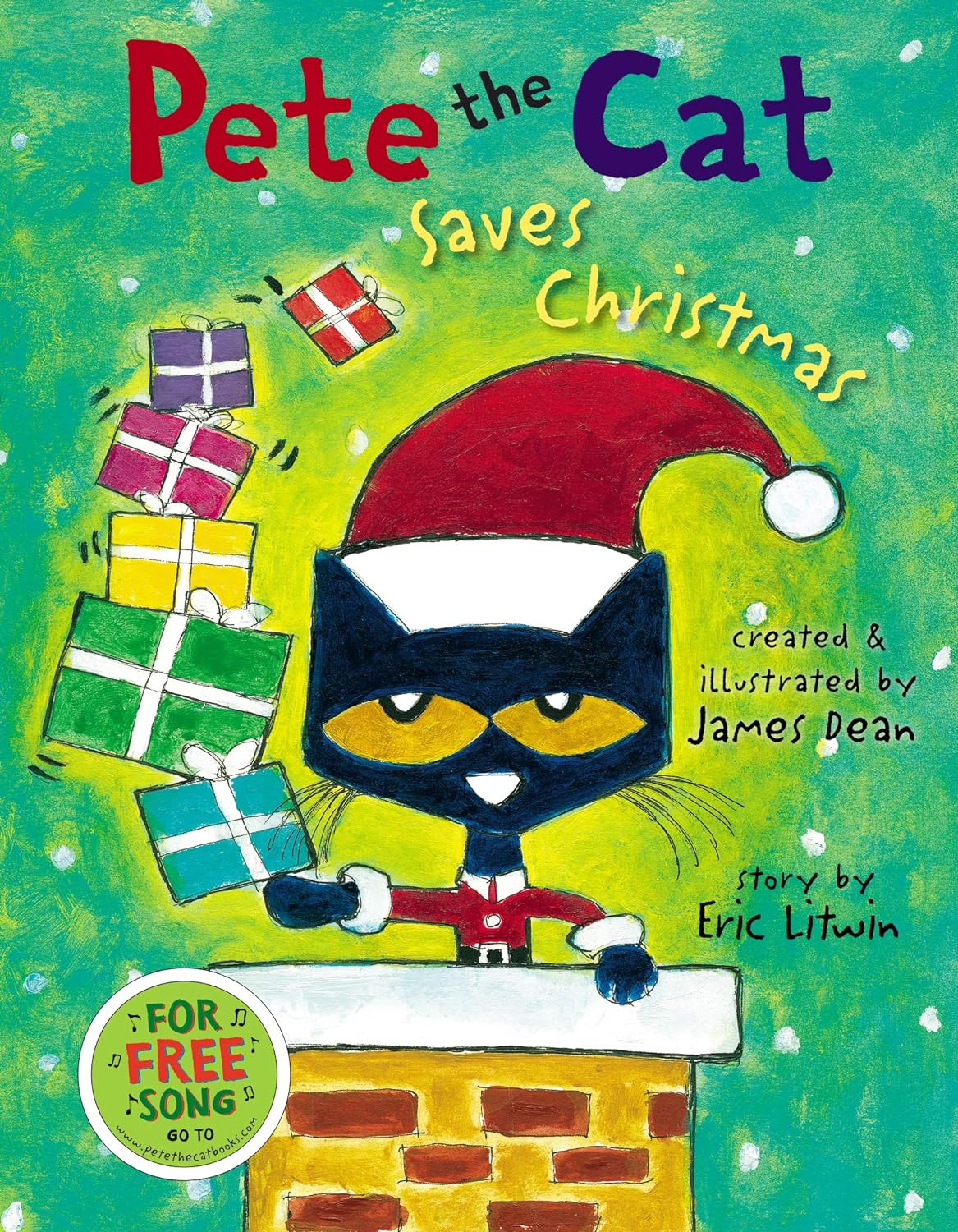 Pete the Cat Saves Christmas: A Christmas Holiday Book for Kids (Pete the Cat) - by Eric Litwin (Hardcover)