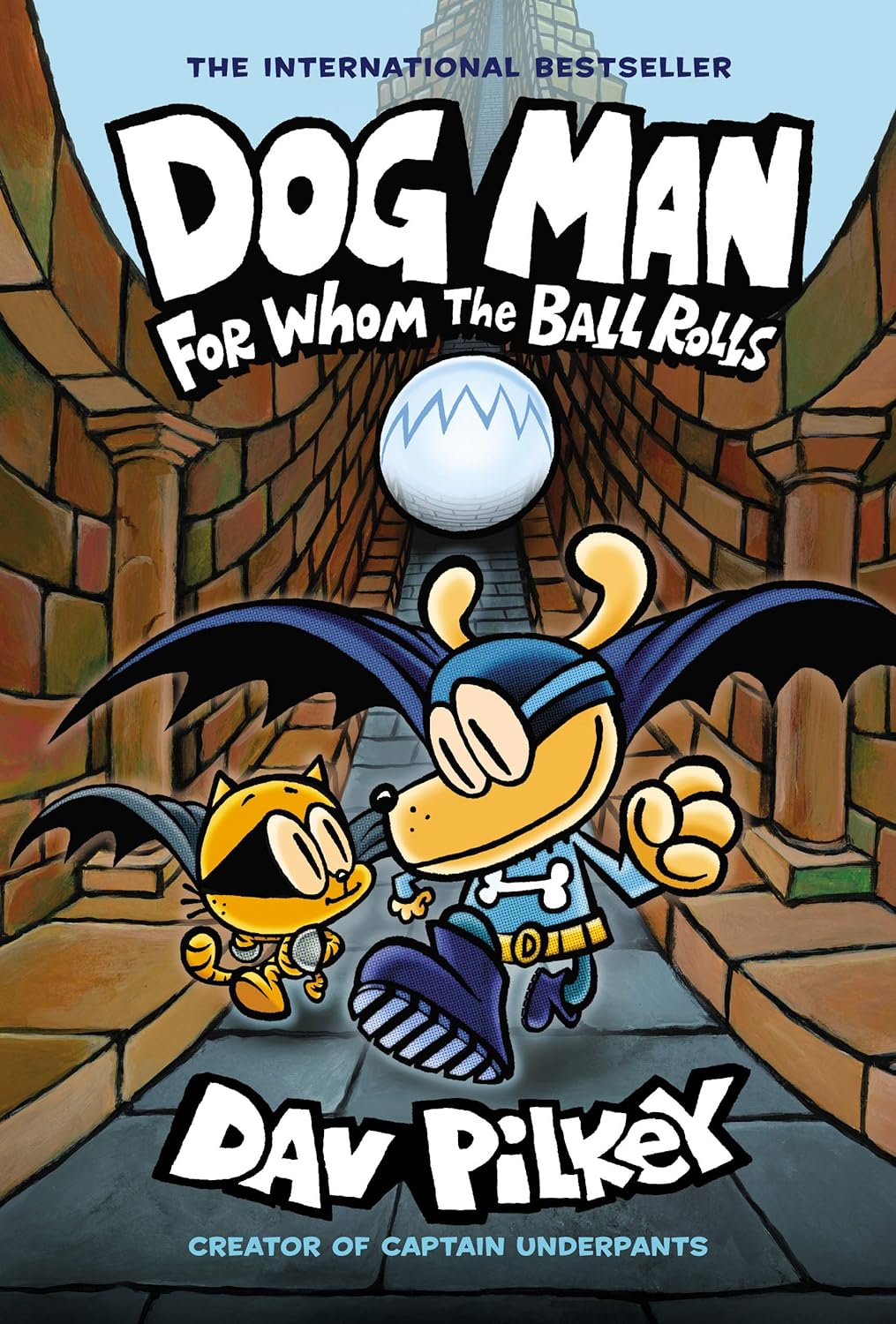 Dog Man: For Whom the Ball Rolls: A Graphic Novel (Dog Man #7) - by Dav Pilkey (Hardcover)