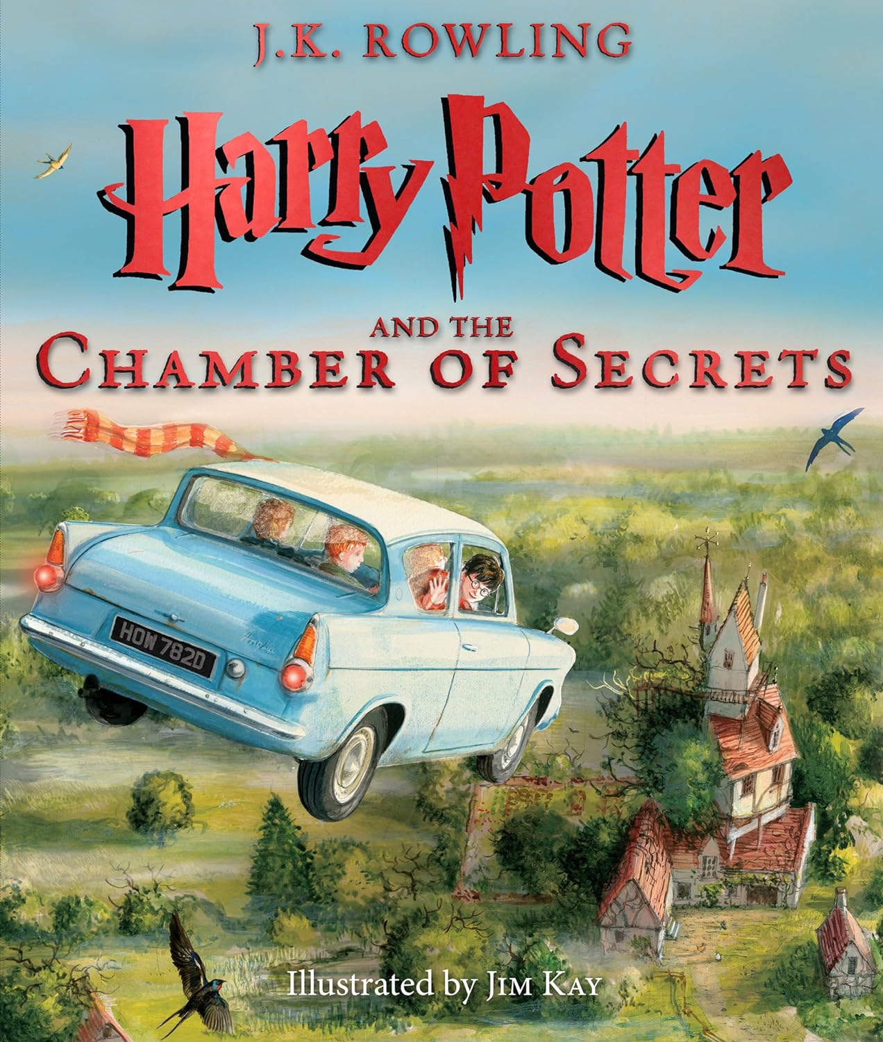 Harry Potter and the Chamber of Secrets: The Illustrated Edition (Harry Potter, Book 2): Volume 2 - by J. K. Rowling (Hardcover)