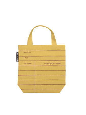 Library Card (Yellow) Mini Tote Bag