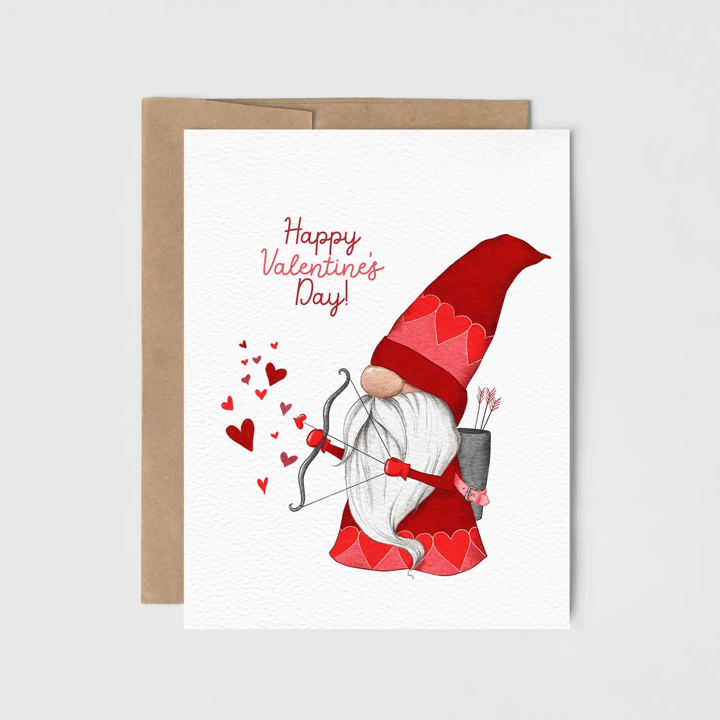 Happy Valentine's Day Gnome Card