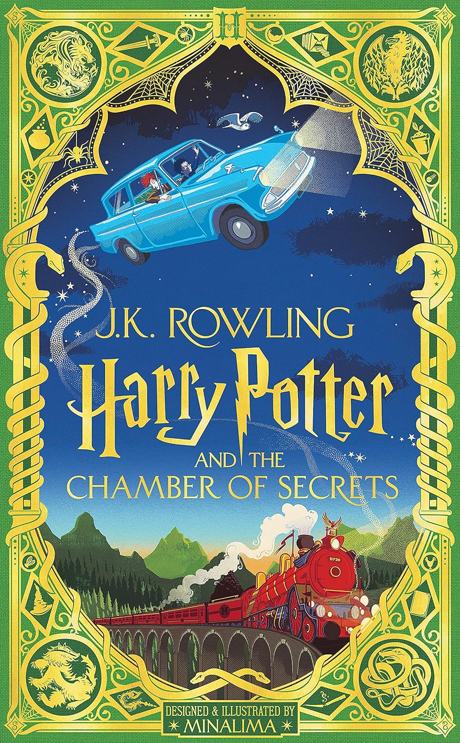 Harry Potter and the Chamber of Secrets (Harry Potter, Book 2) (Minalima Edition) - by J. K. Rowling (Hardcover)