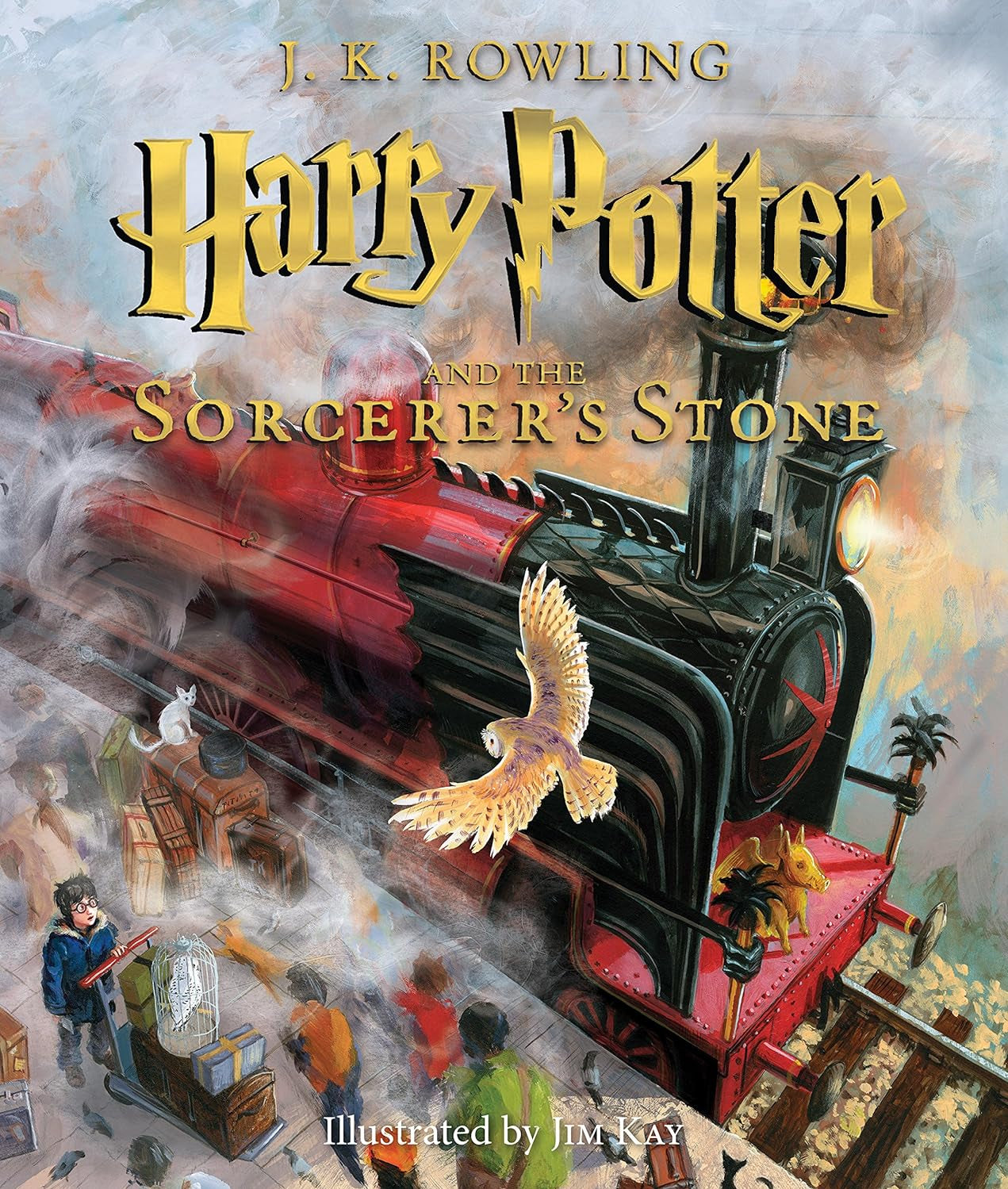 Harry Potter and the Sorcerer's Stone: The Illustrated Edition (Harry Potter, Book 1): The Illustrated Edition Volume 1 - by J.K. Rowling (Hardcover)