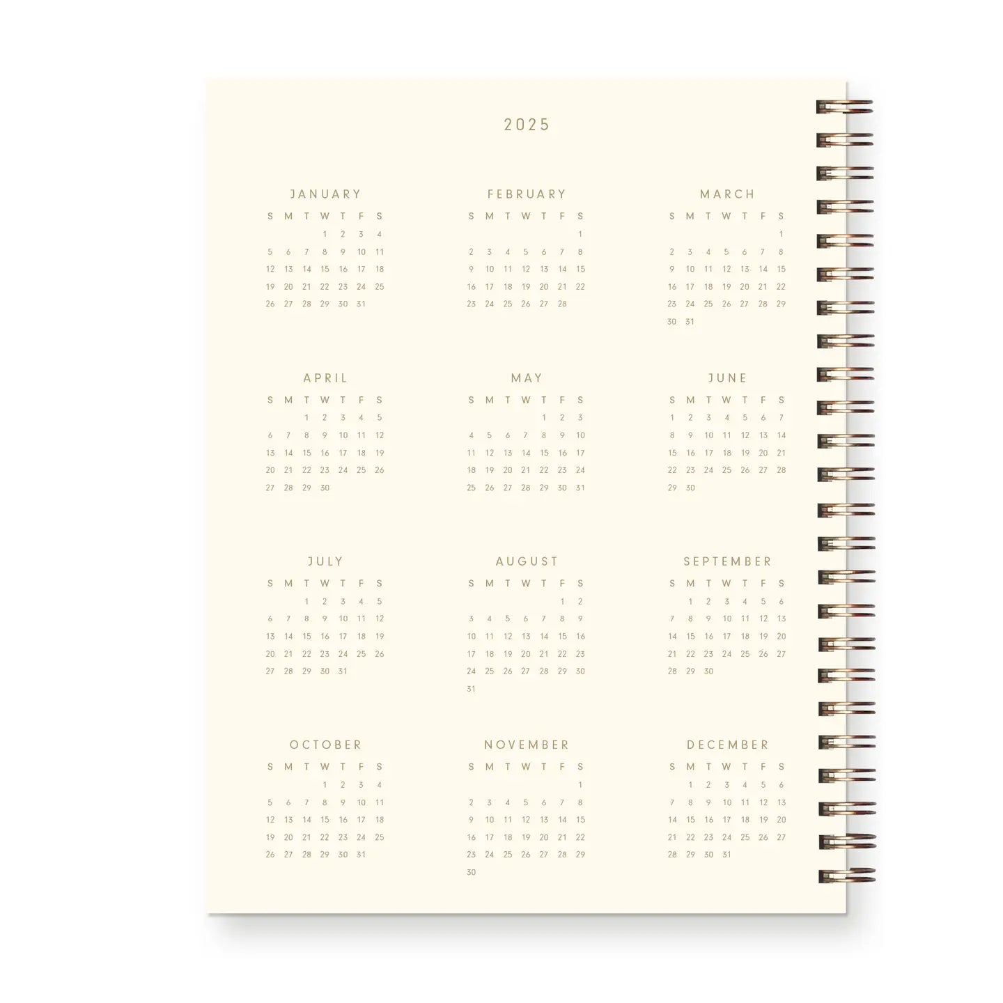 2025 Signature Dated Weekly Planner