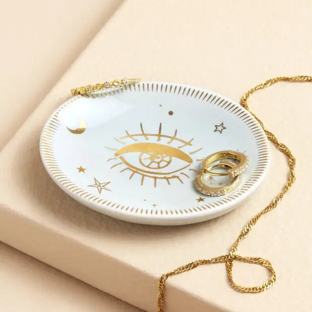 Tiny Blue Celestial Eye Trinket Dish