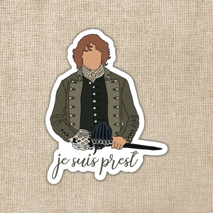 Jamie Fraser Je Suis Prest Sticker