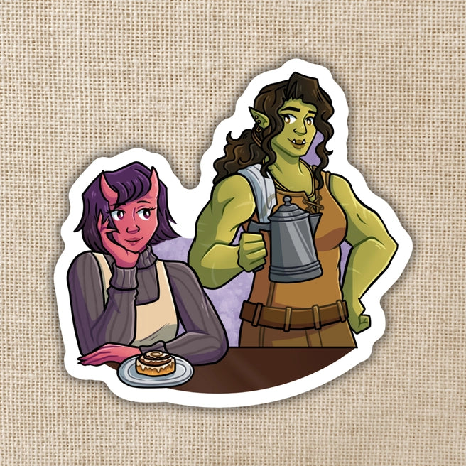 Viv & Tandri Sticker | Legends & Lattes