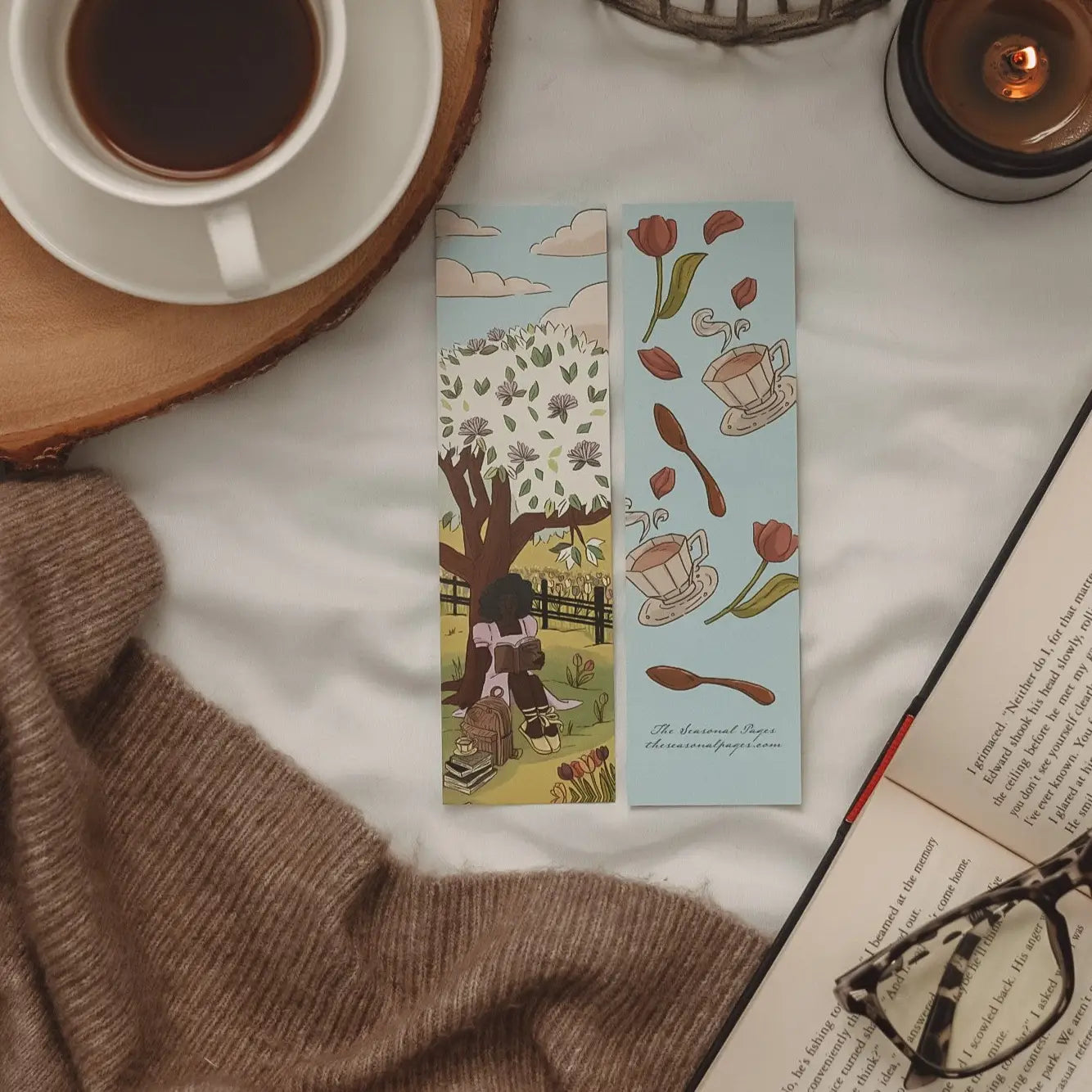 The Rose Spring Garden Bookmark