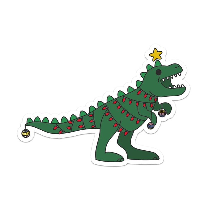 Tree Rex - Dinosaur Christmas Tree Sticker