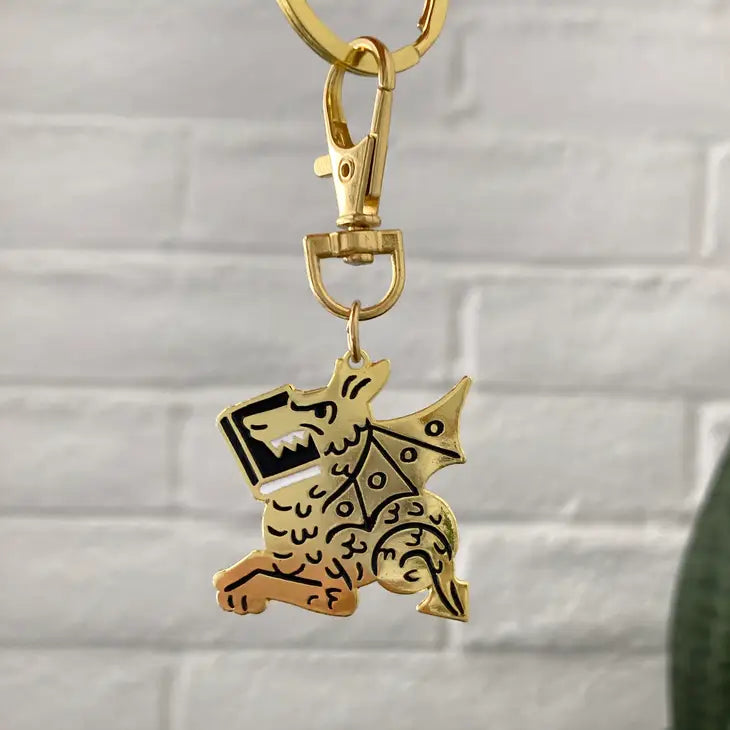 Book Dragon Keychain