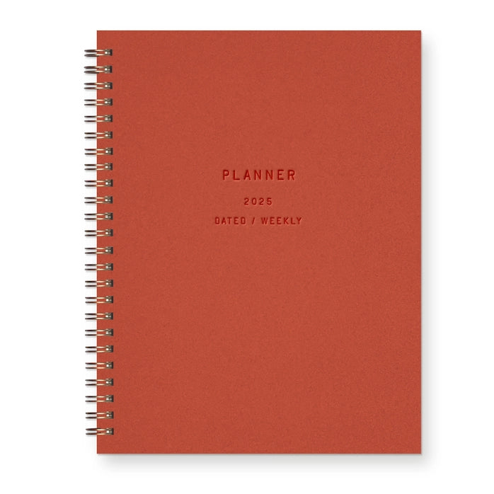 2025 Standard Type Dated Weekly Planner: Calendar Year