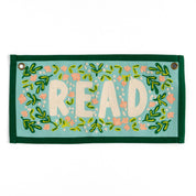 Read Embroidered Canvas Banner