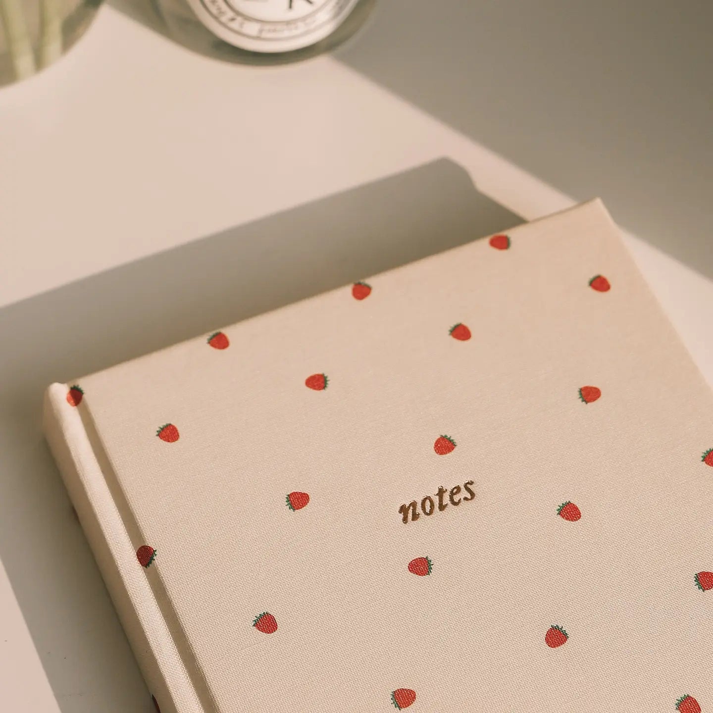 Strawberry Lined Journal