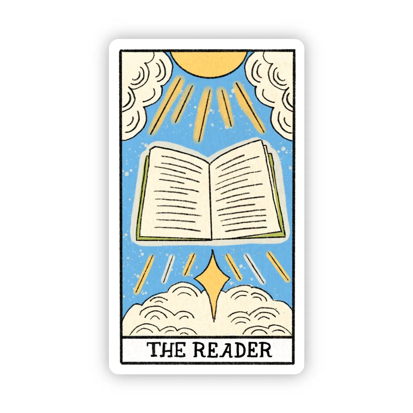 "the Reader" Tarot Card Sticker