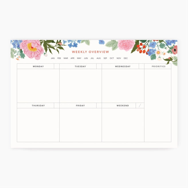 Garden | Weekly Overview Notepad