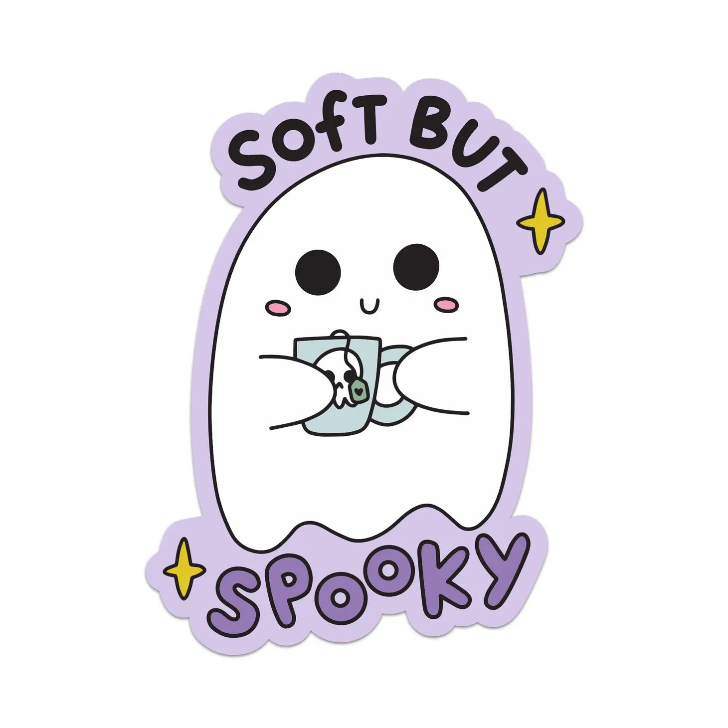 Soft But Spooky Ghost Sticker