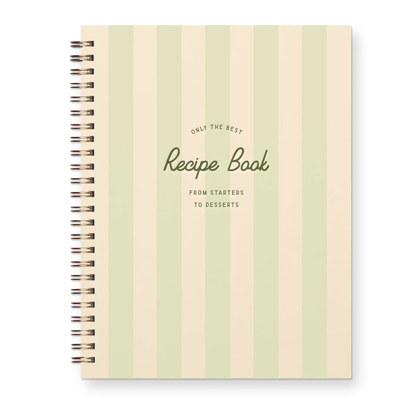 Only the Best Striped Recipe Book - Seaglass