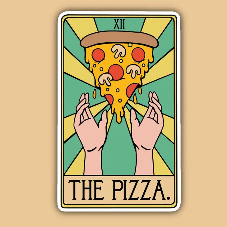 The Pizza Tarot Card Sticker