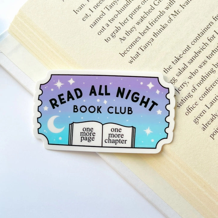 Read All Night Sticker